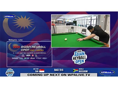 🎱 LIVE – Die Einsätze steigen bei den Asian Heyball Open 2026, TAG 3 MORGENS...
