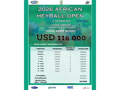 ​ Das WPA AFRICAN HEYBALL OPEN 2026 ist da! ​